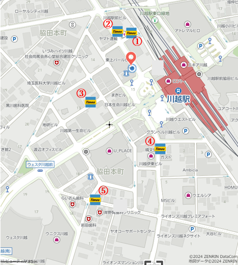 グリーン歯科・矯正歯科　川越院の提携駐車場